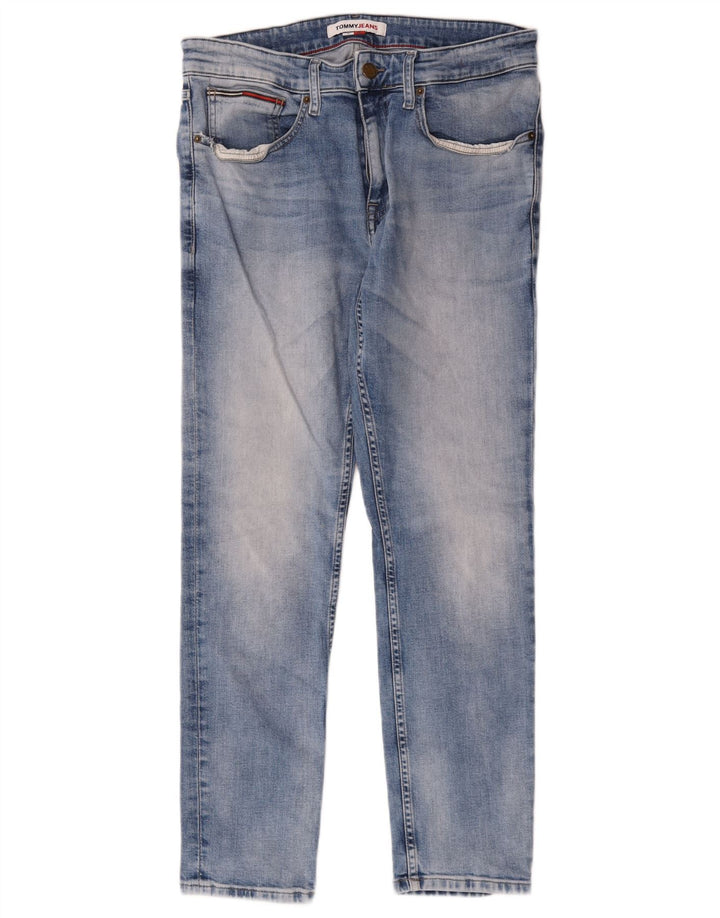 Мужские узкие джинсы Tommy Hilfiger W31 L27, синий хлопок