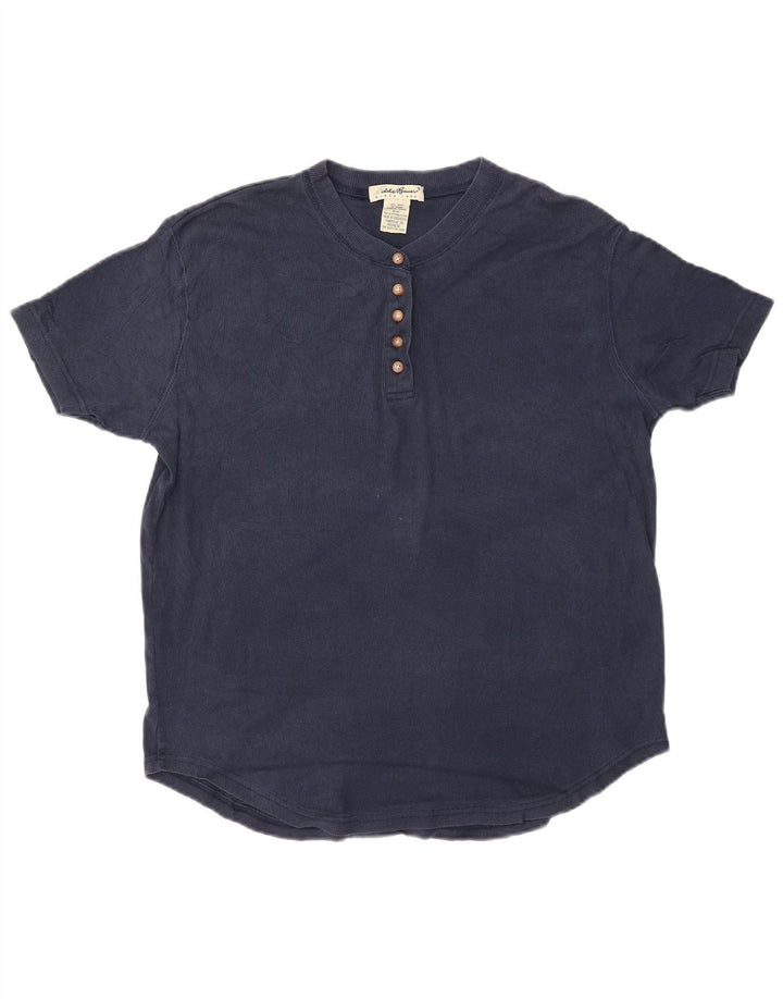 Женская футболка EDDIE BAUER Top UK 14, средний темно-синий хлопок