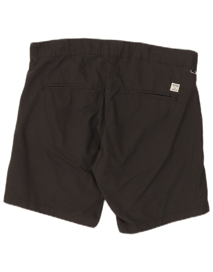 Мужские шорты чинос JACK & JONES стандартного кроя W36, большие черные, хлопковые