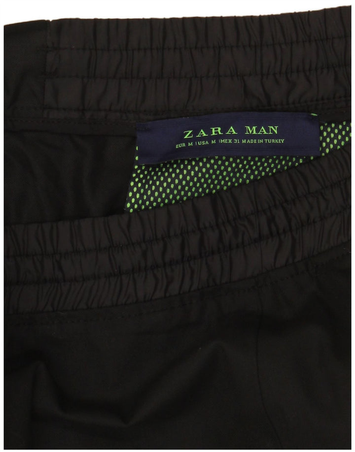 Брюки мужские спортивные Zara средние черные