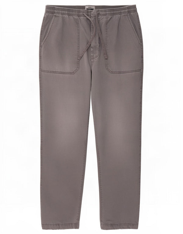 Мужские брюки Marks & Spencer W33 L29 серые, хлопковые