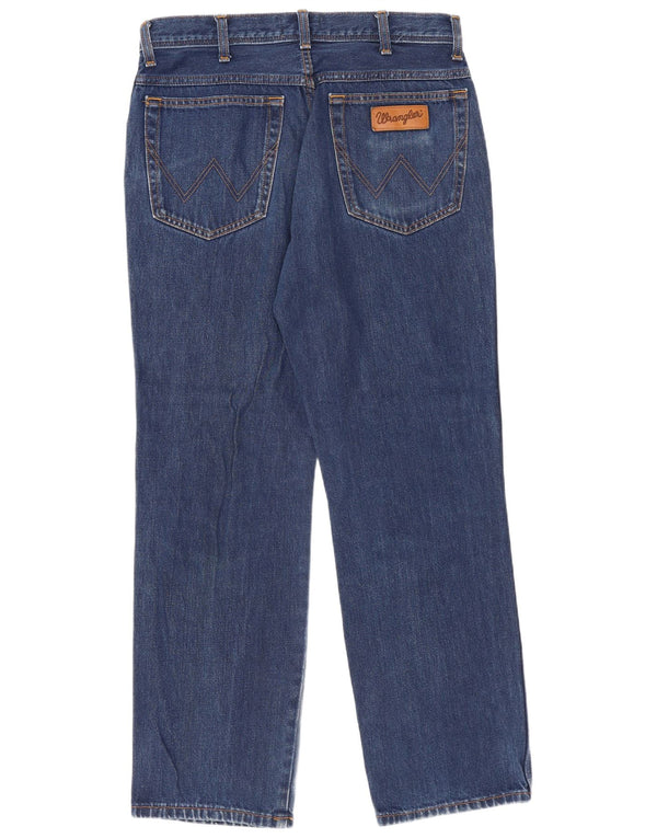 Мужские прямые джинсы Wrangler Texas W33 L30, синий хлопок