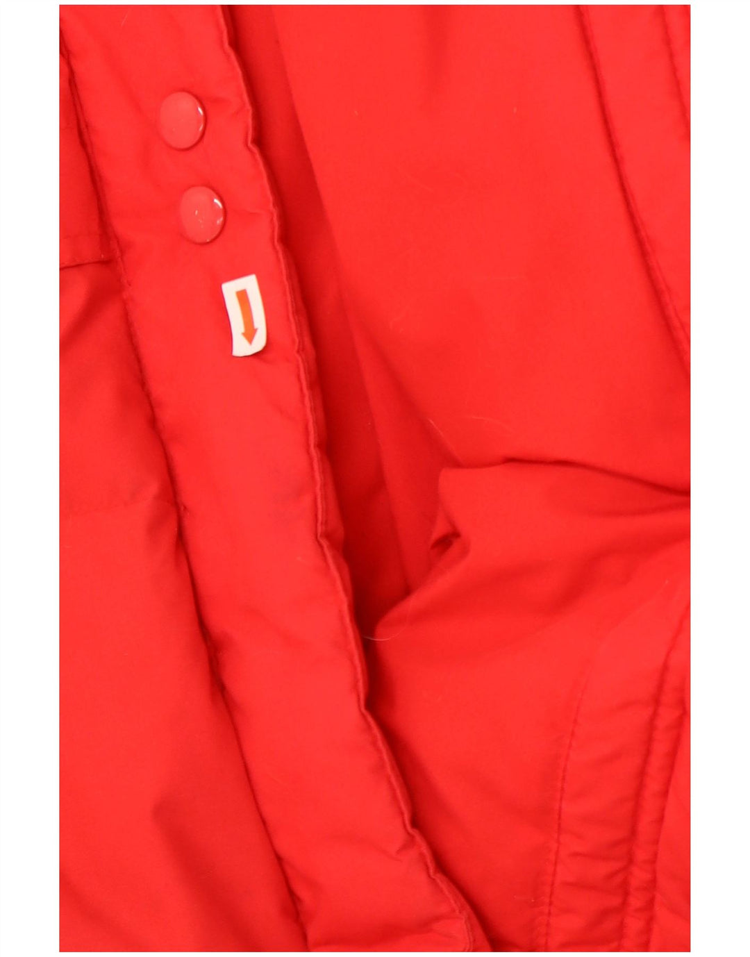 Винтажное женское длинное стеганое пальто EU 36/38, маленький красный полиэстер