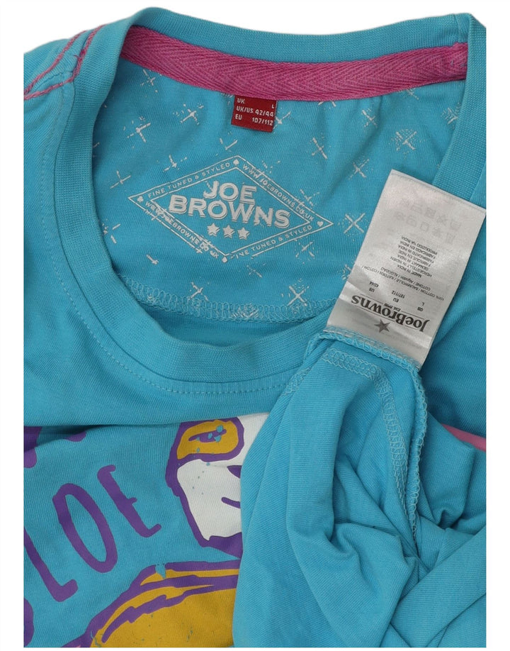 Мужская футболка с рисунком JOE BROWNS, большой синий хлопок