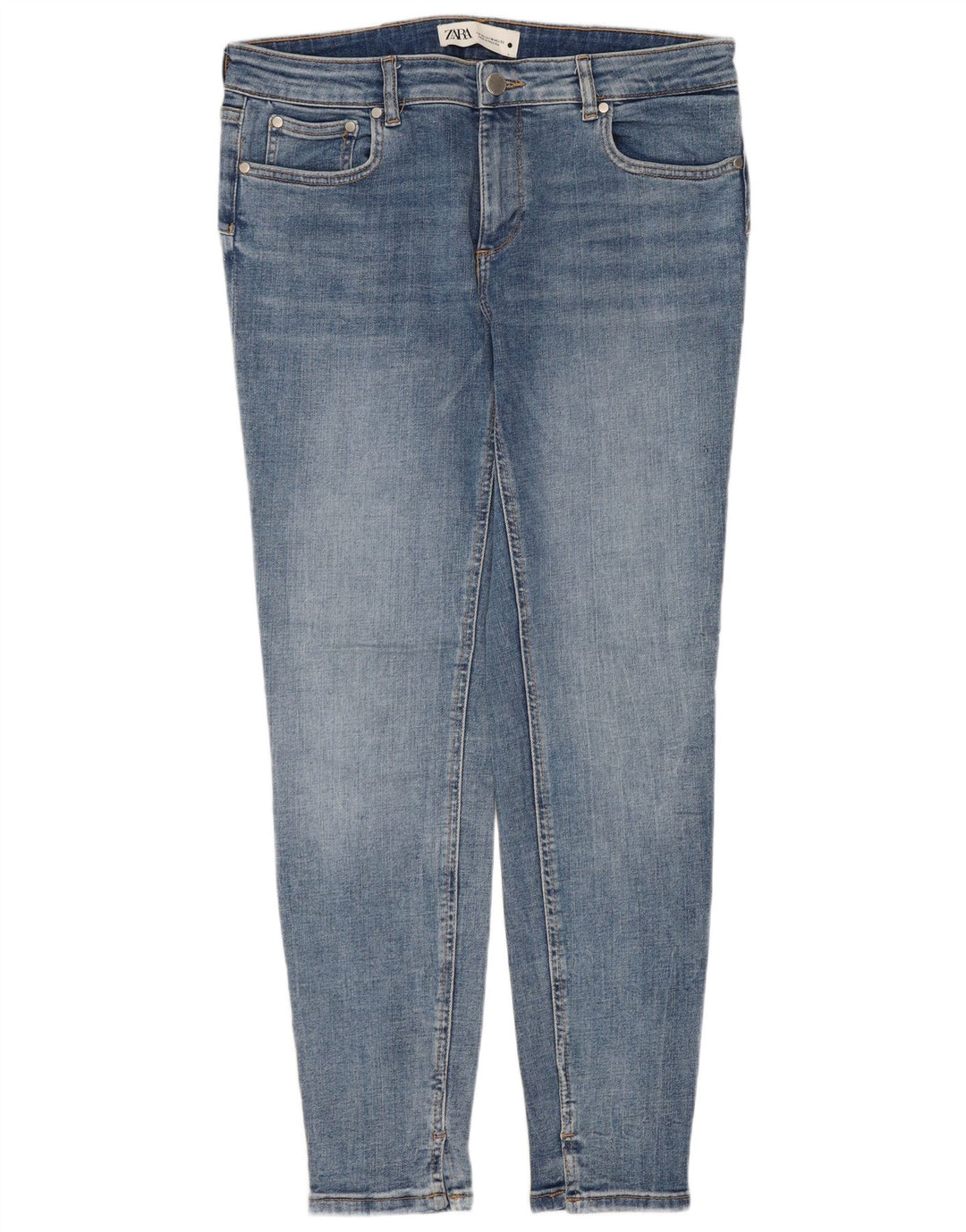Женские узкие джинсы ZARA EU 42, большие W32 L28, синие