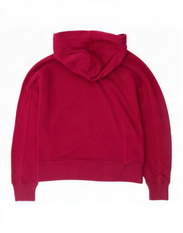 Женский джемпер с капюшоном оверсайз Calvin Klein Jeans UK 6 XS, розовый хлопок