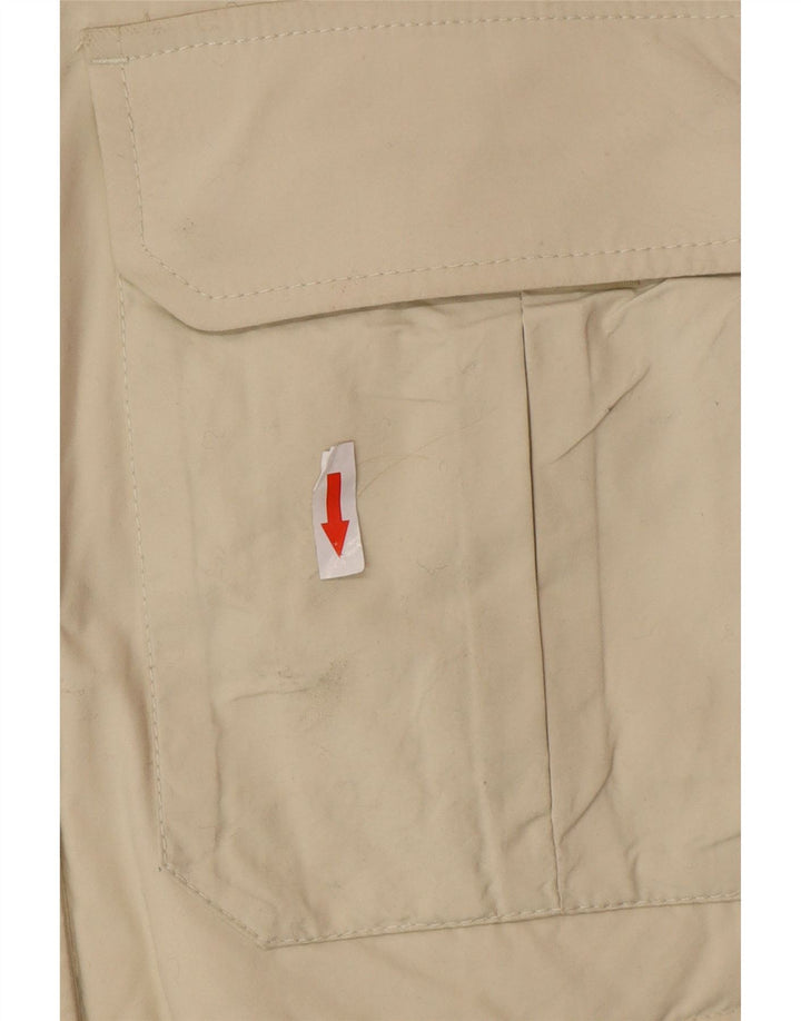 Женская стеганая куртка в стиле милитари Blauer UK 18 XL, бежевый нейлон