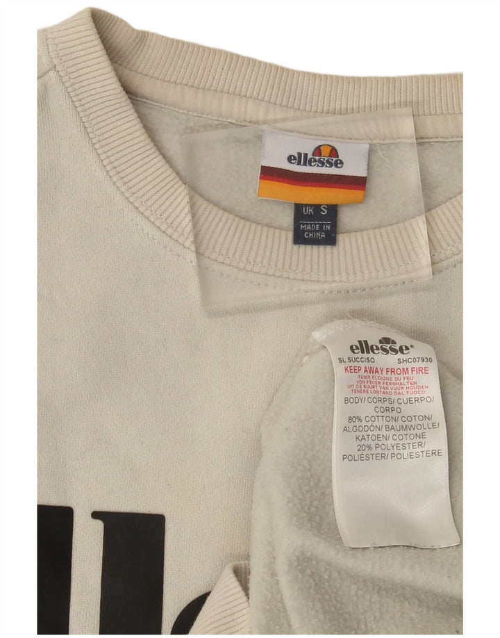 Ellesse Мужской свитшот с рисунком, маленький белый хлопковый джемпер