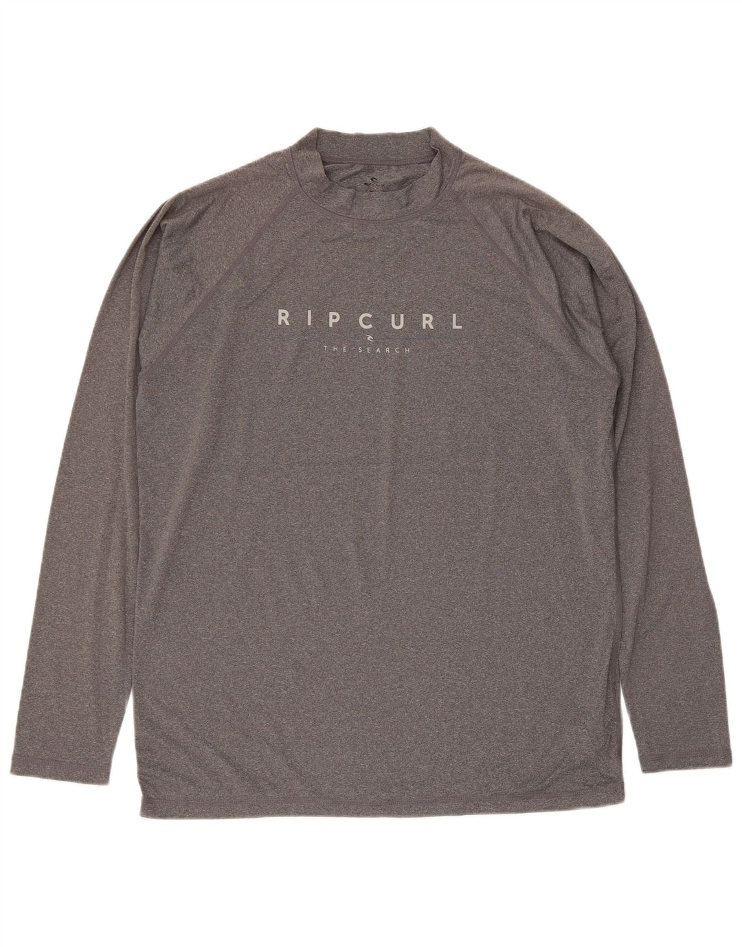 Мужской топ свободного кроя с рисунком Rip Curl, длинный рукав, большой серый полиэстер