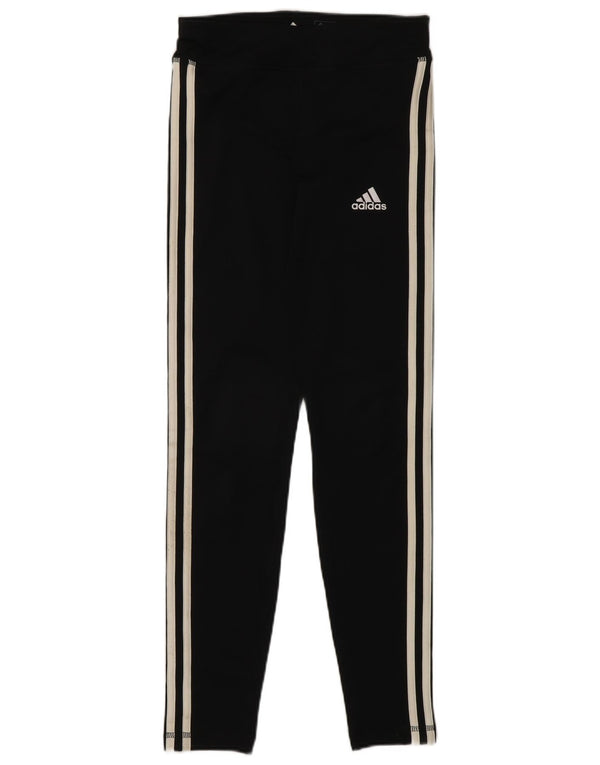 Леггинсы Adidas Aeroready для девочек 13-14 лет, черный полиэстер