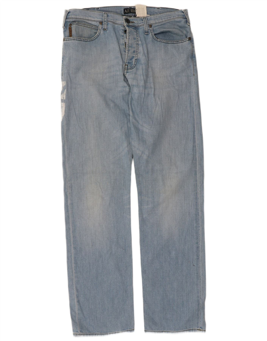 Мужские прямые джинсы Armani с рисунком W36 L33, синие, хлопок