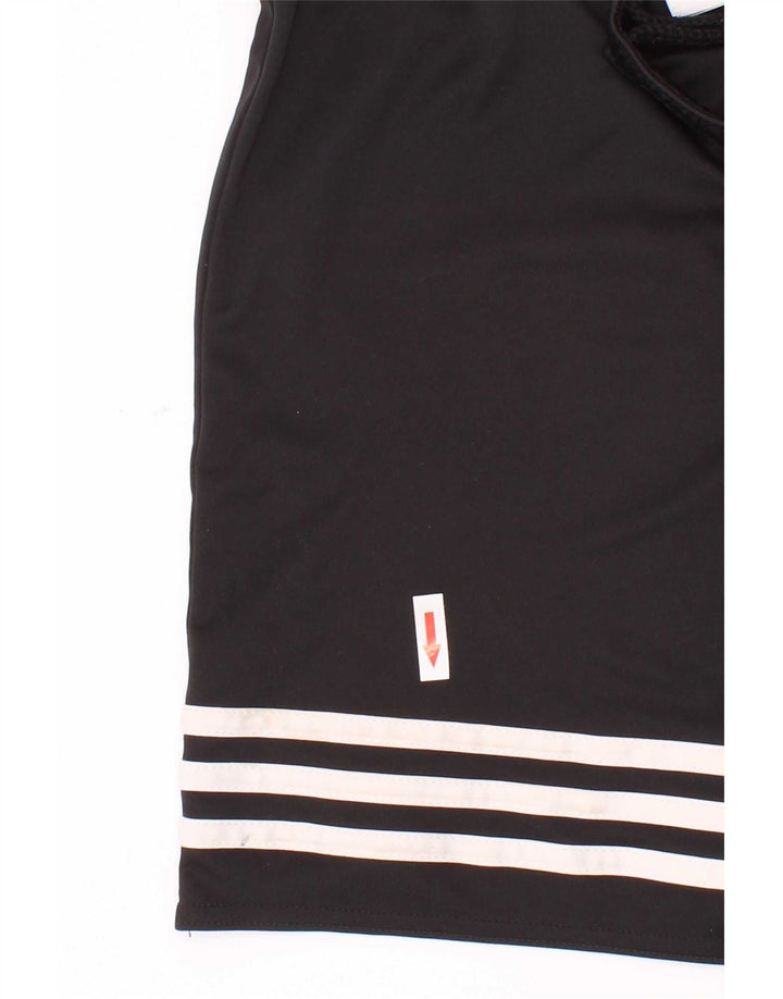 Спортивные шорты Adidas Climalite для мальчиков 11-12 лет, большие черные полиэстеровые