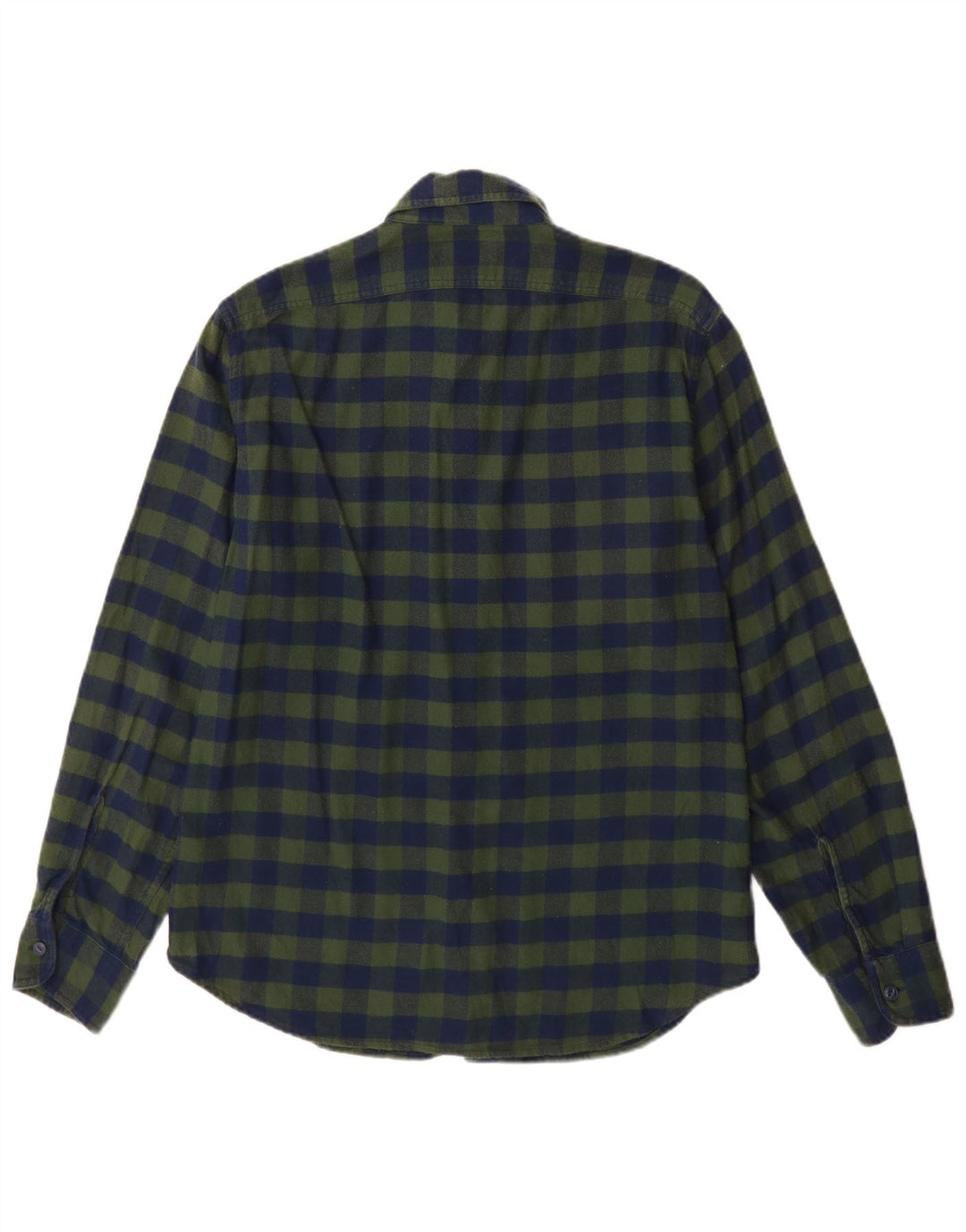 Мужская фланелевая рубашка J. Crew, хлопковая синяя клетка среднего размера