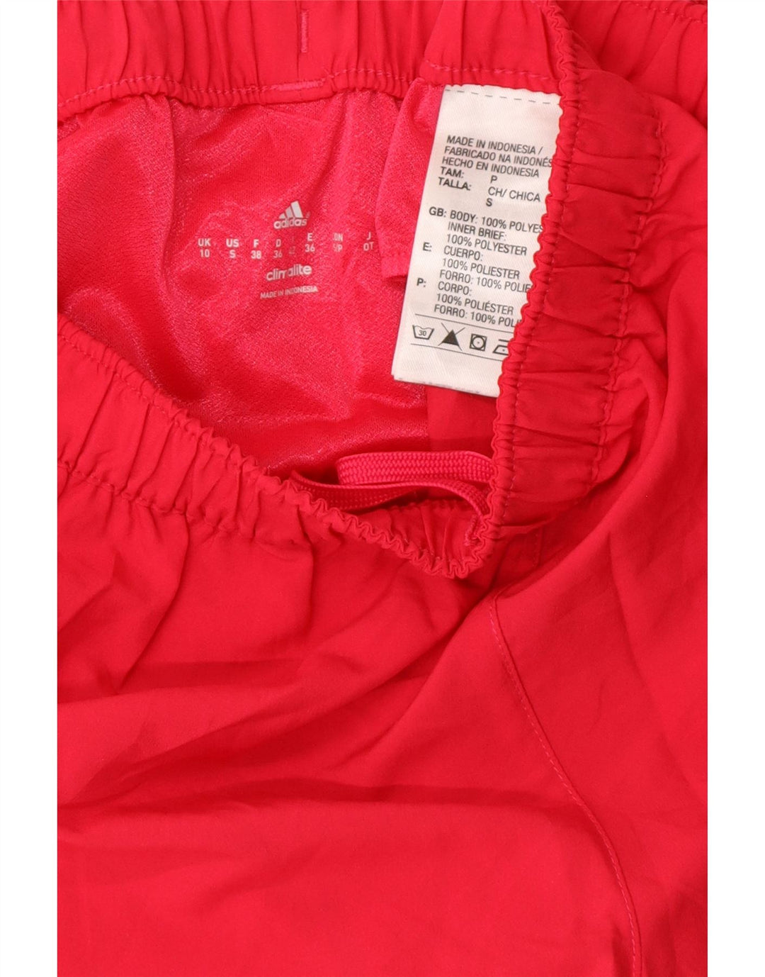 Женские спортивные шорты ADIDAS Climalite UK 10, маленькие розовые, полиэстер