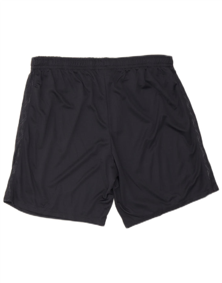 UMBRO Мужские спортивные шорты 2XL темно-синие из полиэстера с геометрическим рисунком
