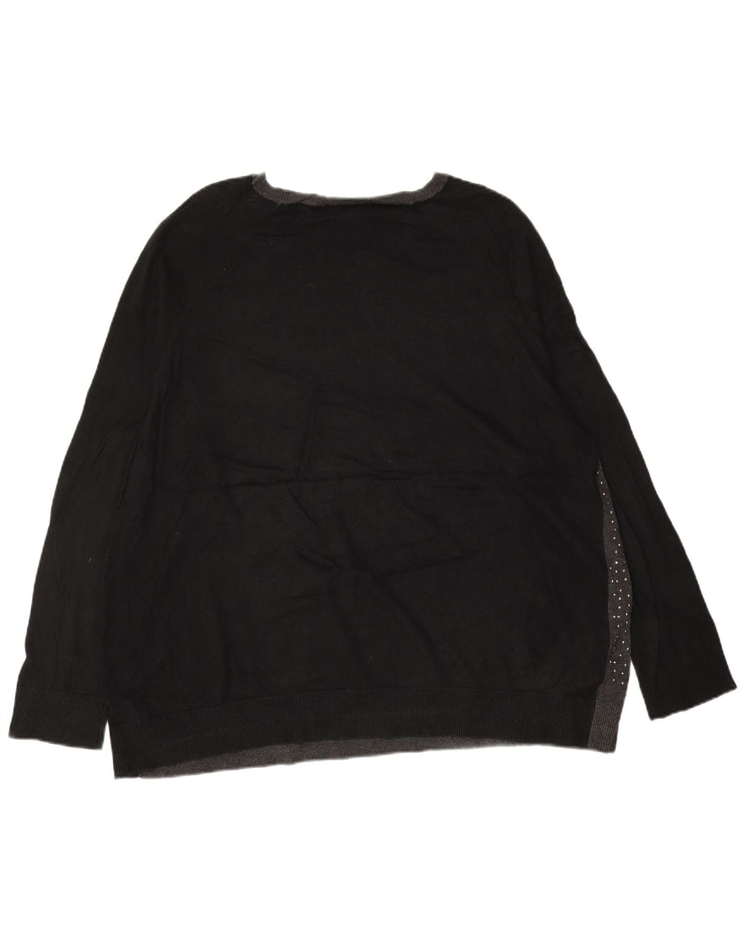 Женский джемпер с вырезом лодочкой MICHAEL KORS UK 22 3XL, серый с цветными блоками