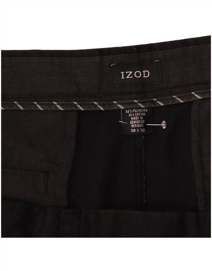Мужские брюки чинос Izod W38 L31 черные из полиэстера