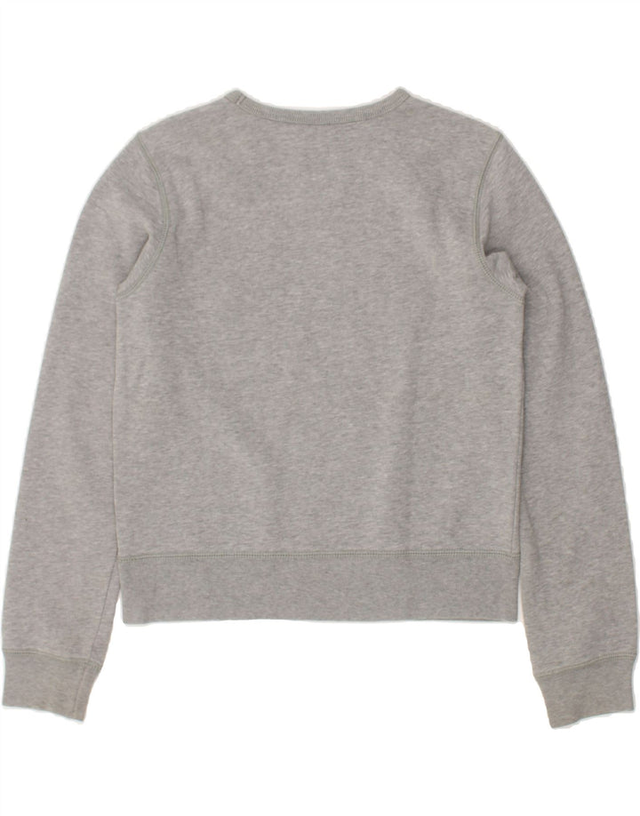 NAUTICA Womens Graphic Sweatshirt Jumper UK 10 Small Grey Cotton | Vintage Nautica | Thrift | Second-Hand Nautica | Used Clothing | Messina Hembry 
