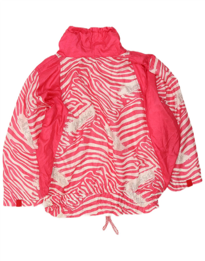 Женский пуловер Ellesse, спортивный костюм, верхняя куртка UK 22 3XL, розовый с животным принтом