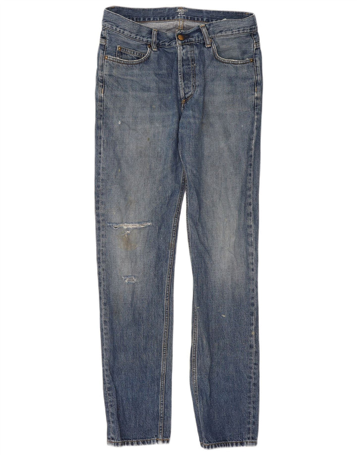 Женские узкие джинсы Carhartt Texas с потертостями W30 L32, синий хлопок