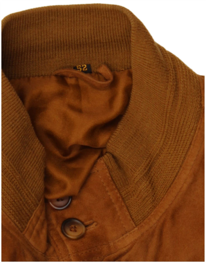 Мужской замшевый бомбер VINTAGE IT 52 XL Коричневый