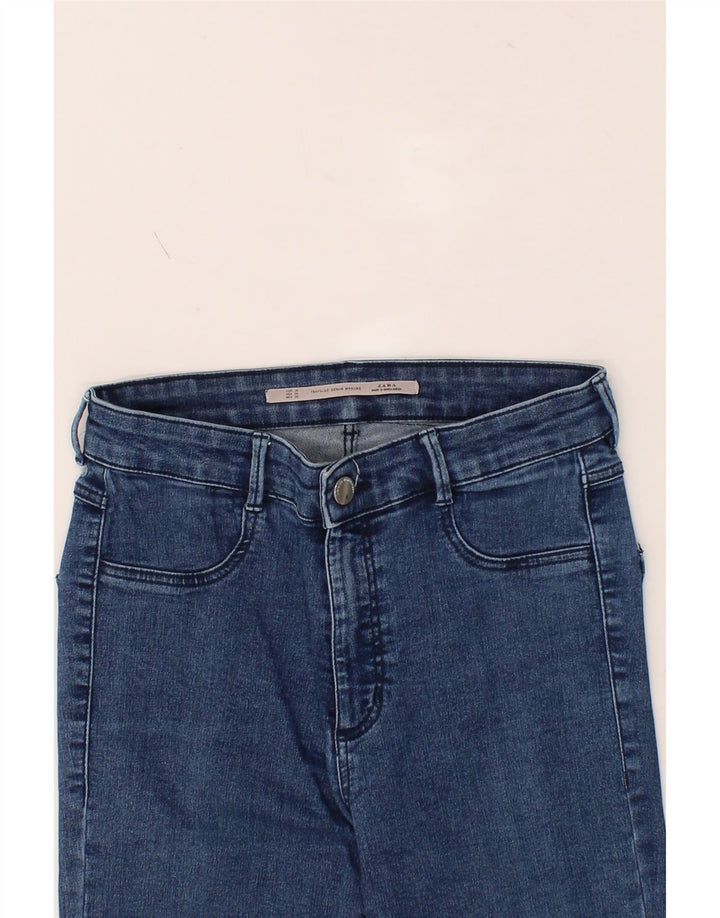 ZARA Womens Distressed Skinny Jeans EU 38 Medium W28 L27 Blue Vintage Zara and Second-Hand Zara from Messina Hembry 