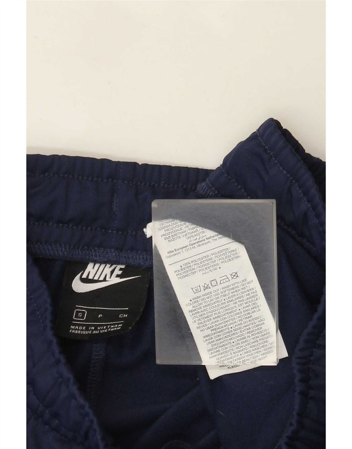 Мужские спортивные брюки Nike, маленькие темно-синие брюки из полиэстера