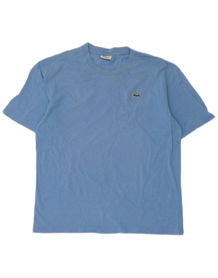 Мужская футболка Lacoste, размер 4, средний синий хлопок