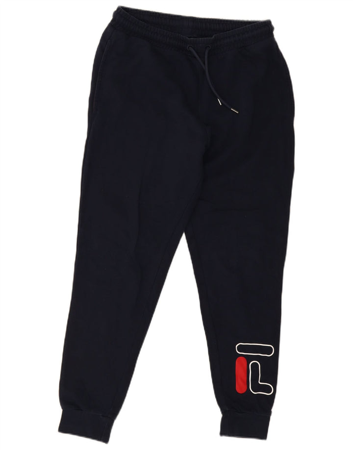 Fila Мужские спортивные брюки с рисунком, джоггеры, маленькие, темно-синие
