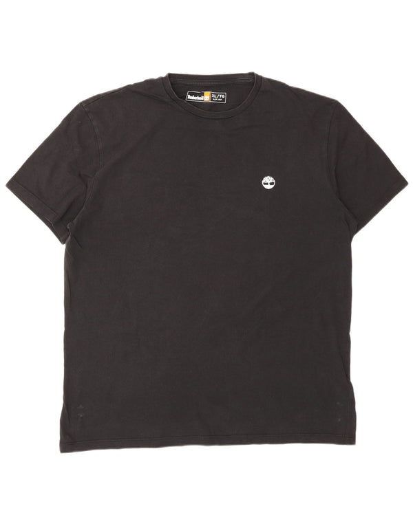 Timberland Mens Slim Fit T-Shirt Top XL Black Cotton
