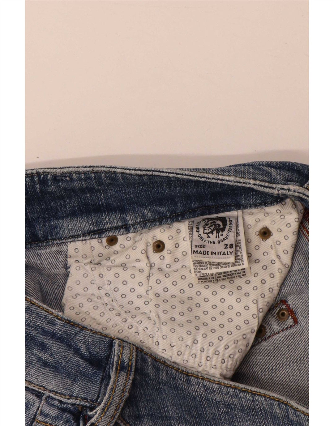 Женские прямые джинсы Diesel W28 L29, синие, хлопок