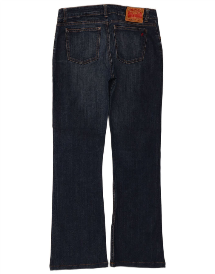 Женские джинсы Bootcut REPLAY W30 L28 синие, хлопок