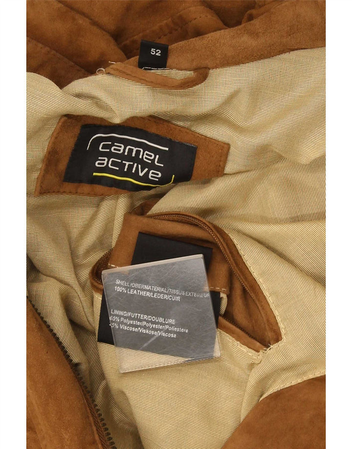 Мужская замшевая куртка Camel Active UK 42 XL Коричневая кожаная