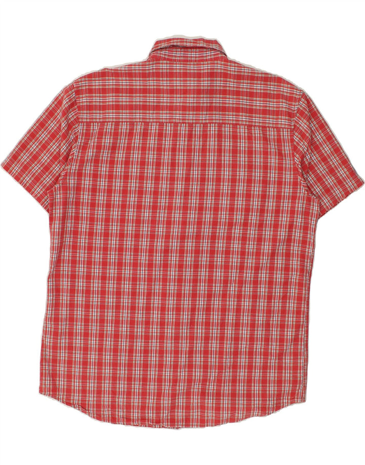WRANGLER Мужская рубашка с коротким рукавом 2XL, красная клетка, хлопок
