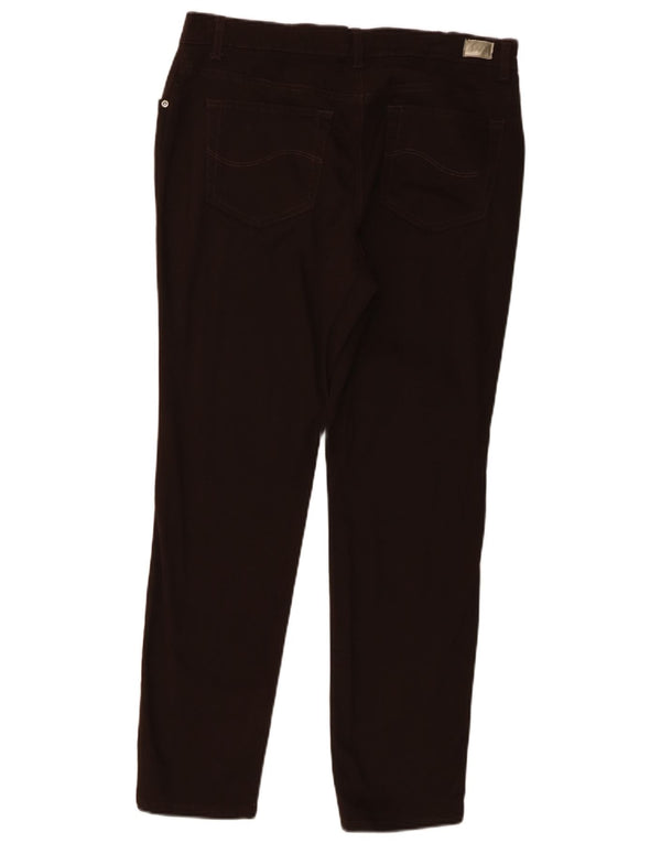 Женские прямые повседневные брюки Lee со средней посадкой, США 12, большие W32 L27, коричневые