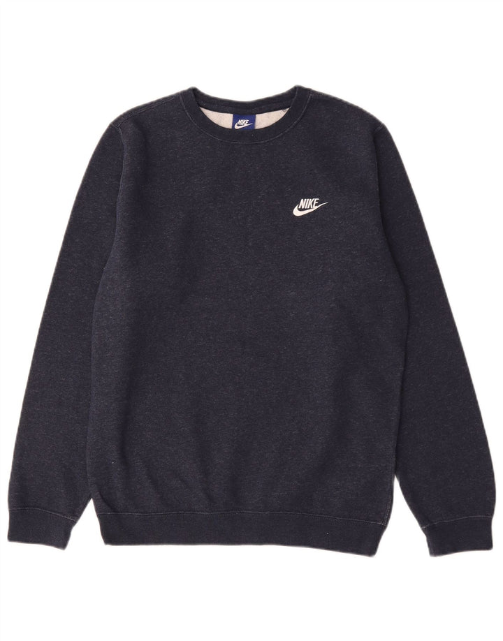 Мужской свитер Nike, маленький темно-синий, хлопковый