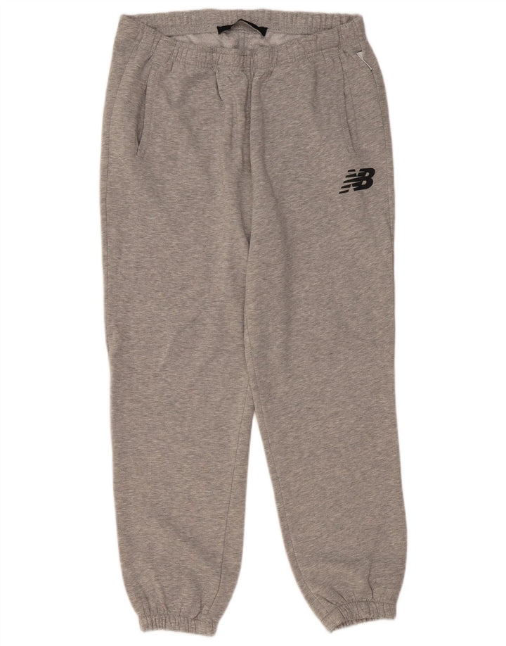 Мужские спортивные брюки New Balance, джоггеры, большой серый полиэстер
