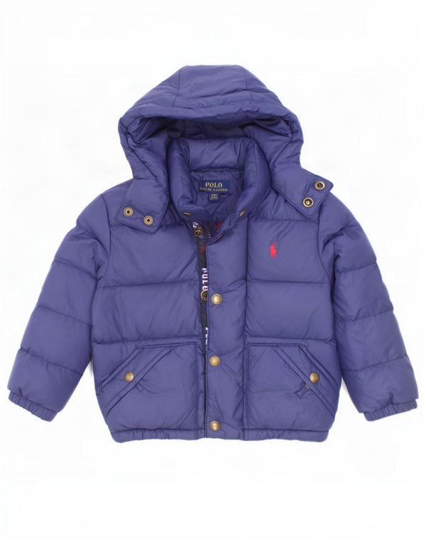Утепленная куртка с рисунком Polo Ralph Lauren для маленьких мальчиков 18–24 месяцев, темно-синяя