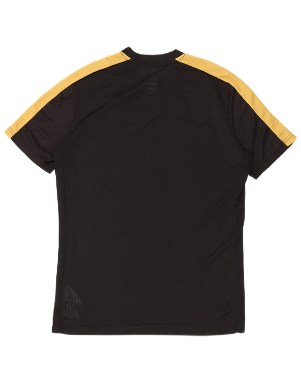 Мужская футболка Nike Dri Fit Slim Fit, большой черный полиэстер с цветными блоками