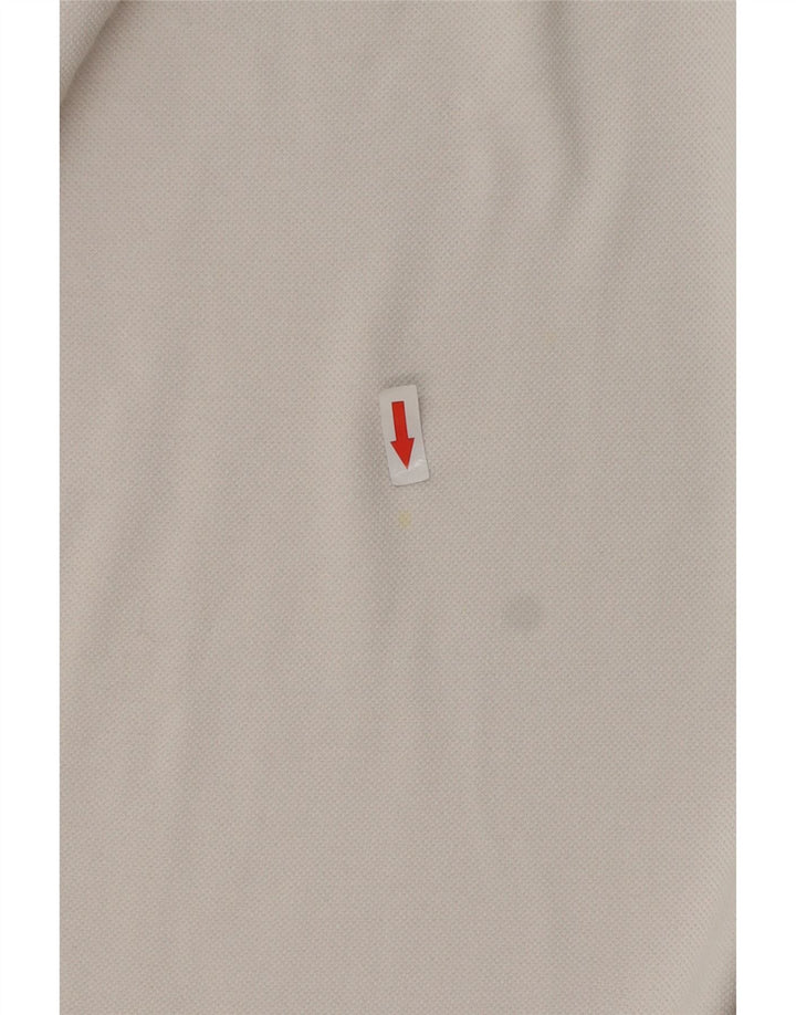 Мужская рубашка поло Lotto среднего размера, белый хлопок, хлопок