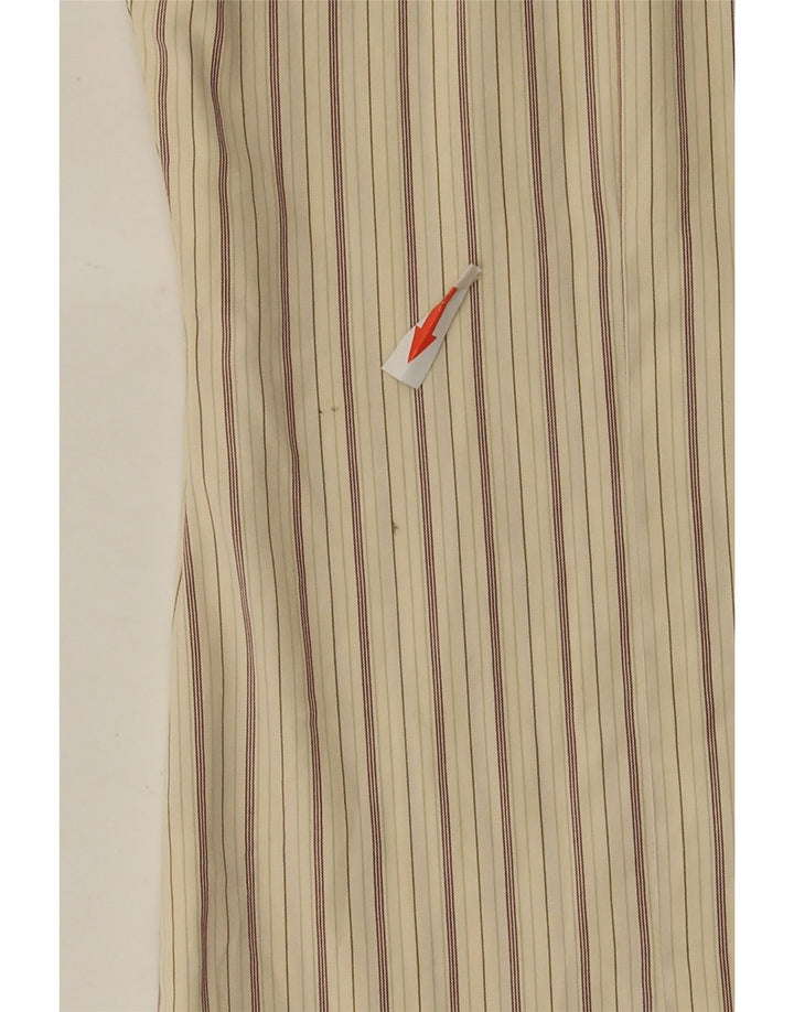 Рубашка женская Sportmax UK 12 Medium Бежевая Полосатая