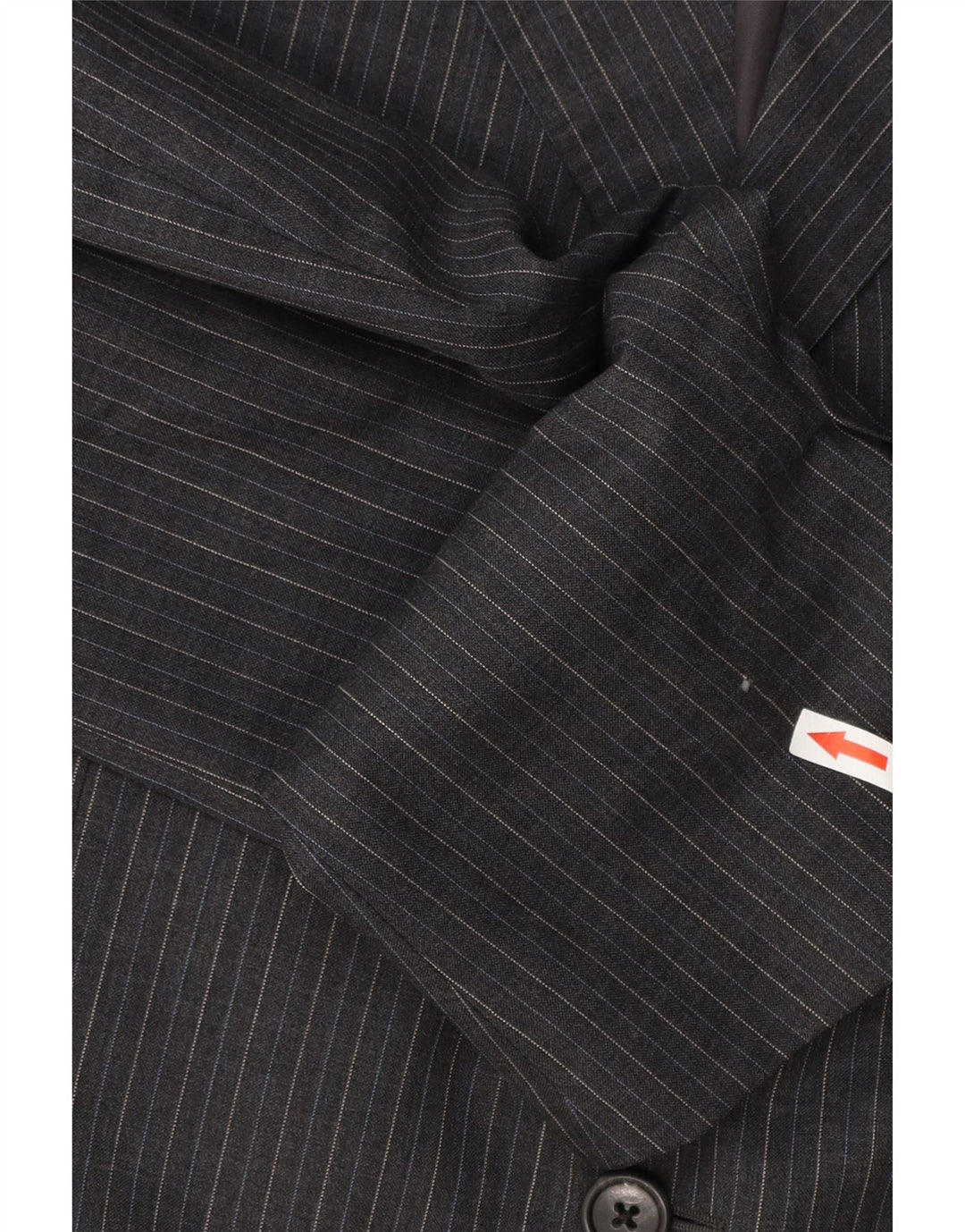 Corneliani Мужской пиджак на 3 пуговицах IT 54 2XL Серый в тонкую полоску из натуральной шерсти