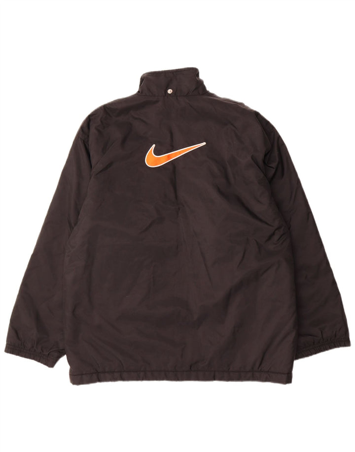 Ветровка Nike для мальчиков с графическим рисунком, 12–13 лет, большая черная нейлоновая куртка