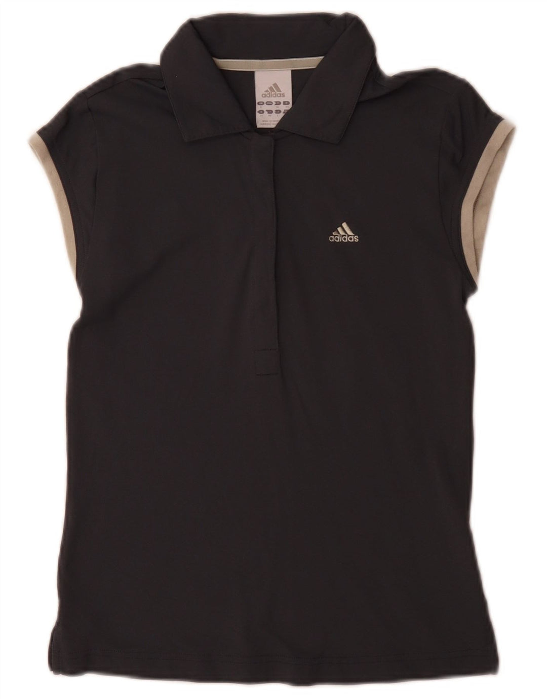 Женская рубашка-поло Adidas Climalite UK 8, маленькая, серая, полиамид
