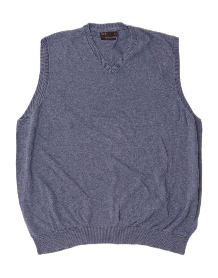 Мужская майка Marks & Spencer 2XL, синий хлопок