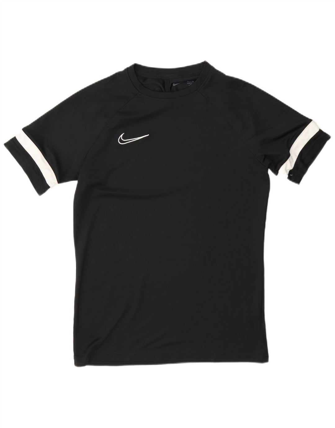 Мужская футболка Nike Dri Fit, средний черный полиэстер с цветными блоками