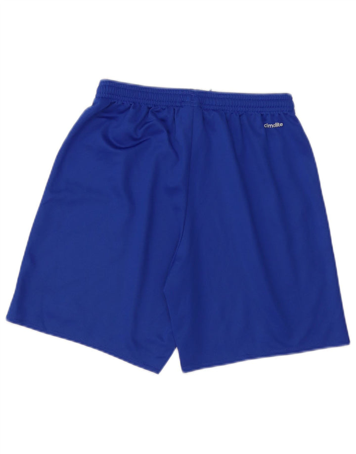 Спортивные шорты Adidas Climalite для мальчиков 13-14 лет, синие, полиэстер