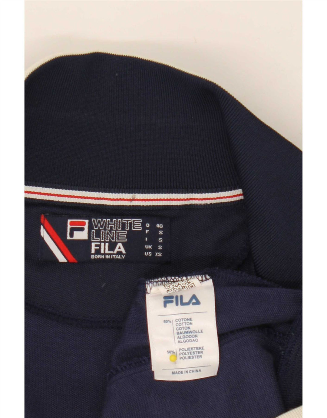 Мужской спортивный костюм Fila, верхняя куртка, маленький темно-синий, хлопок