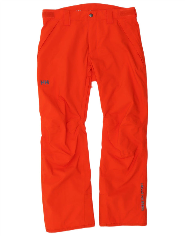 Мужские лыжные брюки Helly Hansen из полиэстера среднего красного цвета