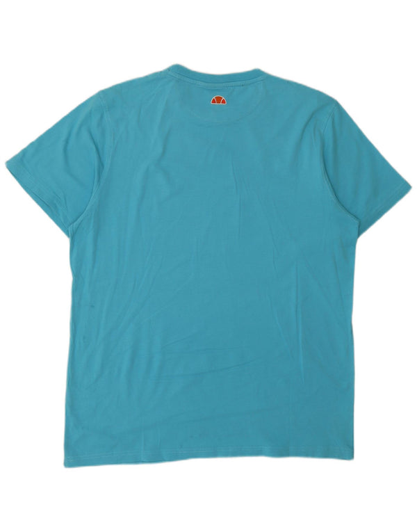 Мужская футболка с рисунком Ellesse Top XL, синяя, хлопок